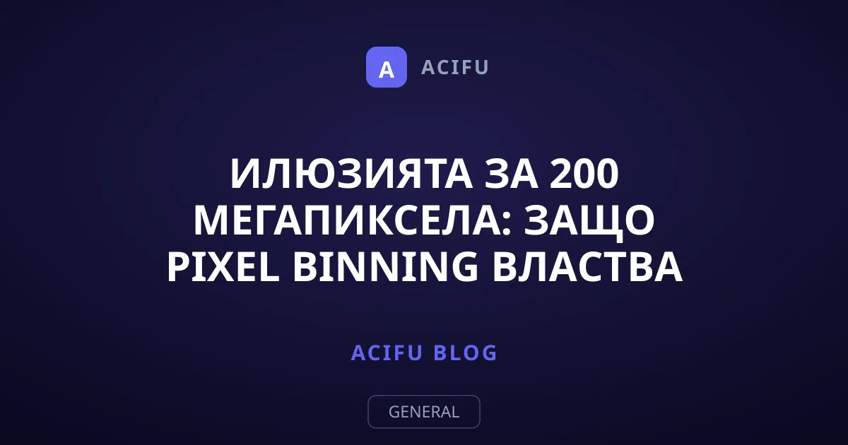 Илюзията за 200 мегапиксела: Защо pixel binning властва в мобилната фотография